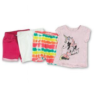 Lot of 4 Pieces - Girls - Disney Minnie Mouse - Tshirt and Shorts - 18 Months